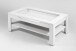 Couchtisch >RALPH< in Weiß 110 x 43 x 67 cm (BxHxT)