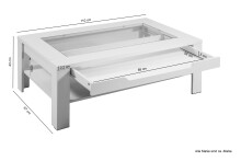 Couchtisch >RALPH< in Eiche-Optik 110 x 43 x 67 cm (BxHxT)