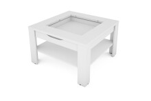 Couchtisch >RALPH< in Weiß 67 x 43 x 67 cm (BxHxT)