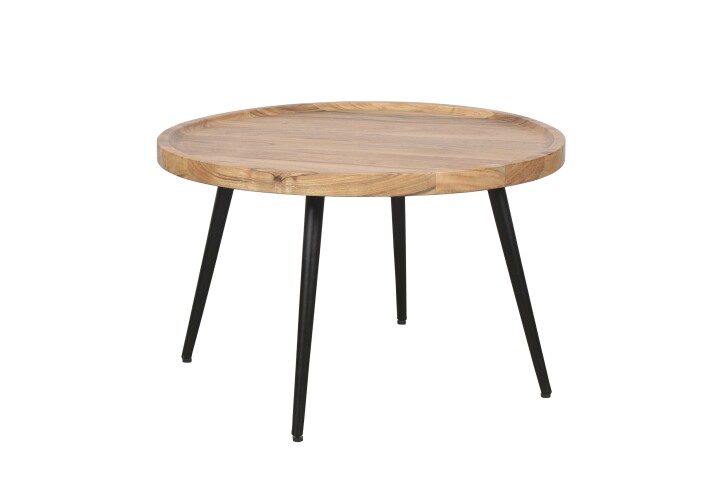 Couchtisch >ROMY< aus Akazie 75 x 47,5 x 75 cm (BxHxT)