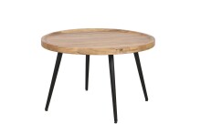 Couchtisch >ROMY< aus Akazie 75 x 47,5 x 75 cm (BxHxT)