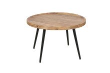 Couchtisch >ROMY< aus Akazie 75 x 47,5 x 75 cm (BxHxT)