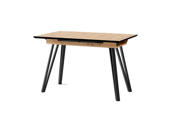 Tisch >BERLIN< in Eiche-Optik 120-160 x 75 x 80 cm (BxHxT)