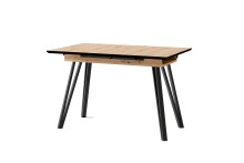 Tisch >BERLIN< in Eiche-Optik 120-160 x 75 x 80 cm...