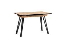 Tisch >BERLIN< in Eiche-Optik 120-160 x 75 x 80 cm (BxHxT)