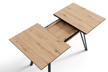 Tisch >BERLIN< in Eiche-Optik 120-160 x 75 x 80 cm (BxHxT)