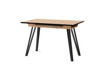 Tisch >BERLIN< in Eiche-Optik 120-160 x 75 x 80 cm...