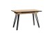 Tisch >BERLIN< in Eiche-Optik 120-160 x 75 x 80 cm (BxHxT)