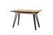 Tisch >BERLIN< in Eiche-Optik 120-160 x 75 x 80 cm (BxHxT)