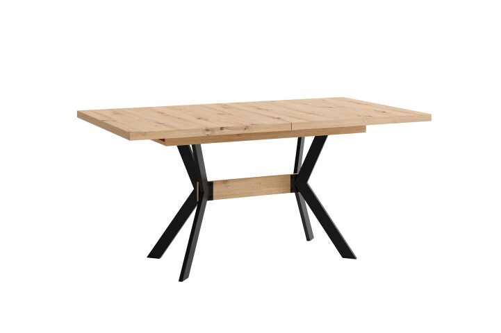 Tisch >BREMEN< in Eiche-Optik 160-200 x 75 x 90 cm (BxHxT)