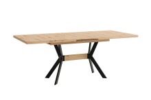 Tisch >BREMEN< in Eiche-Optik 160-200 x 75 x 90 cm (BxHxT)