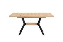 Tisch >BREMEN< in Eiche-Optik 160-200 x 75 x 90 cm (BxHxT)
