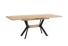 Tisch >BREMEN< in Eiche-Optik 160-200 x 75 x 90 cm (BxHxT)