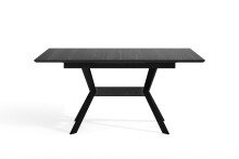 Tisch >BREMEN< in Eiche-Optik Schwarz 160-200 x 75 x 90 cm (BxHxT)