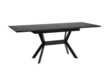 Tisch >BREMEN< in Eiche-Optik Schwarz 160-200 x 75 x 90 cm (BxHxT)