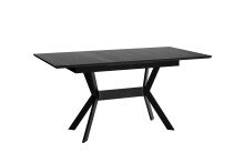 Tisch >BREMEN< in Eiche-Optik Schwarz 160-200 x 75...