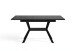 Tisch >BREMEN< in Eiche-Optik Schwarz 160-200 x 75 x 90 cm (BxHxT)