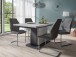 Tisch >BRITTA< mit Auszug in Beton-Optik 140-190 x 75 x 80 cm (BxHxT)