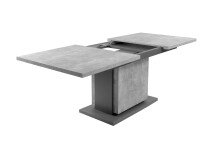 Tisch >BRITTA< mit Auszug in Beton-Optik 160-215 x 75 x 90 cm (BxHxT)