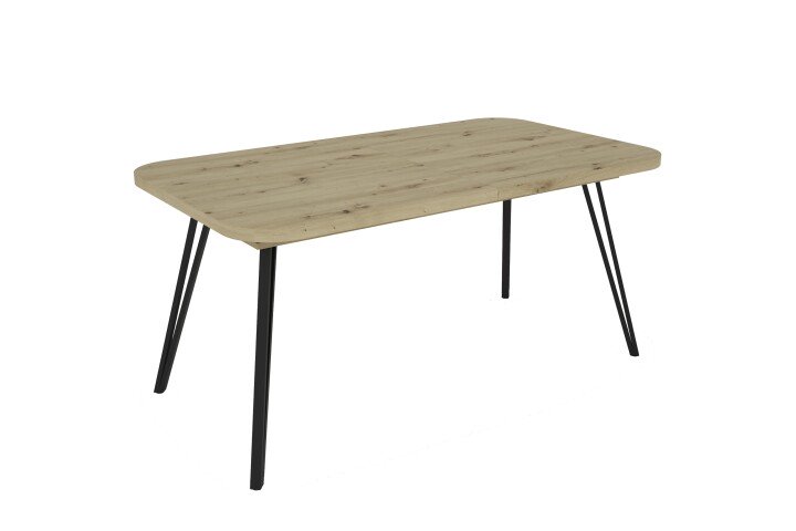 Tisch >LIFE< in Eiche-Optik 160-240 x 76 x 90 cm (BxHxT)