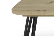 Tisch >LIFE< in Eiche-Optik 160-240 x 76 x 90 cm (BxHxT)