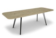 Tisch >LIFE< in Eiche-Optik 160-240 x 76 x 90 cm (BxHxT)