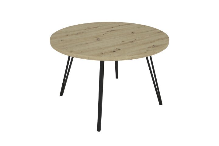Tisch >MARTA< in Eiche-Optik 120 x 76 x 120 cm (BxHxT)
