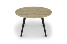 Tisch >MARTA< in Eiche-Optik 120 x 76 x 120 cm (BxHxT)