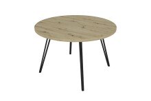 Tisch >MARTA< in Eiche-Optik 120 x 76 x 120 cm (BxHxT)
