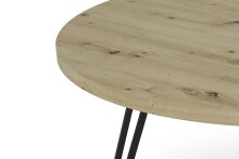 Tisch >MARTA< in Eiche-Optik 120 x 76 x 120 cm (BxHxT)