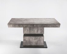 Tisch >MATTHEW< mit Auszug in Beton-Optik 140-195 x...