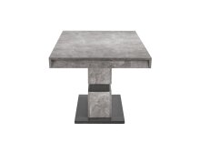 Tisch >MATTHEW< mit Auszug in Beton-Optik 140-195 x 75 x 90 cm (BxHxT)