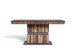 Tisch >MATTHEW< mit Auszug in Old-Wood-Optik 140-195 x 75 x 90 cm (BxHxT)
