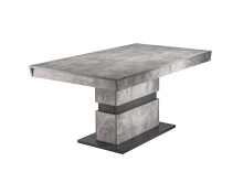 Tisch >MATTHEW< mit Auszug in Beton-Optik 160-215 x...