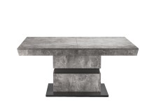 Tisch >MATTHEW< mit Auszug in Beton-Optik 160-215 x 75 x 90 cm (BxHxT)