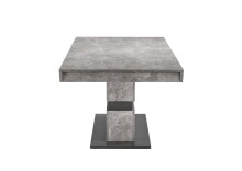 Tisch >MATTHEW< mit Auszug in Beton-Optik 160-215 x 75 x 90 cm (BxHxT)