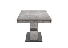 Tisch >MATTHEW< mit Auszug in Beton-Optik 160-215 x 75 x 90 cm (BxHxT)