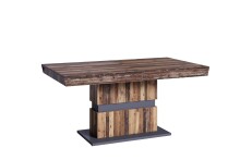 Tisch >MATTHEW< mit Auszug in Old-Wood-Optik...