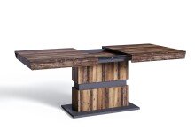 Tisch >MATTHEW< mit Auszug in Old-Wood-Optik 160-215 x 75 x 90 cm (BxHxT)