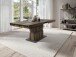 Tisch >MATTHEW< mit Auszug in Old-Wood-Optik 160-215 x 75 x 90 cm (BxHxT)