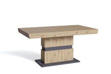 Tisch >MATTHEW< mit Auszug in Eiche-Optik 160-215 x...