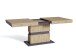 Tisch >MATTHEW< mit Auszug in Eiche-Optik 160-215 x 75 x 90 cm (BxHxT)