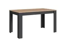 Tisch >NORI< in Anthrazit/Eiche-Optik 120 x 75 x 80...