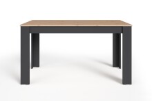 Tisch >NORI< in Anthrazit/Eiche-Optik 120 x 75 x 80 cm (BxHxT)