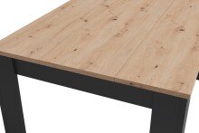 Tisch >NORI< in Anthrazit/Eiche-Optik 120 x 75 x 80 cm (BxHxT)