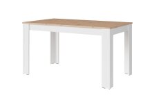 Tisch >NORI< in Weiß/Eiche-Optik 120 x 75 x 80 cm (BxHxT)