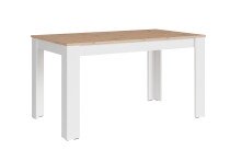 Tisch >NORI< in Weiß/Eiche-Optik 120 x 75 x...