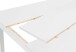 Tisch >NORI< in Weiß, Einlage Schwarz/Weiß 140 x 75 x 80 cm (BxHxT)
