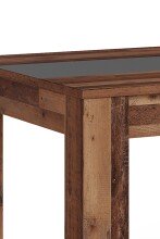 Tisch >NORI< in Old-Wood-Optik/Anthrazit 140 x 75 x 80 cm (BxHxT)