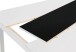 Tisch >NORI< in Weiß, Einlage Schwarz/Weiß 160 x 75 x 90 cm (BxHxT)